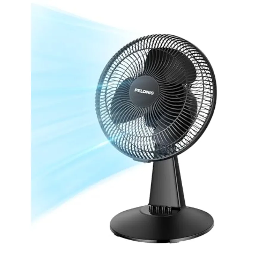 Table Fan 12-Inch 120° Oscillating Table Fan Small Portable Electric Plug-In Desk Fan with 3-Speeds 126° Adjustable Tilt Head f
Table Fan 12-Inch 120° Oscillating Table Fan Small Portable Electric Plug-In Desk Fan with 3-Speeds 126° Adjustable Tilt Head f