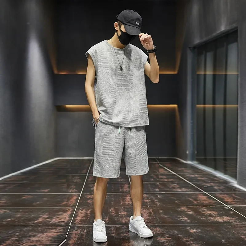 Tracksuit Men Men's Sets Fashion Summer Loose Casual Plaid T Shirts and Shorts High Quality Korean Luxury Clothing Men's Clothes
Tracksuit Men Men's Sets Fashion Summer Loose Casual Plaid T Shirts and Shorts High Quality Korean Luxury Clothing Men's Clothes