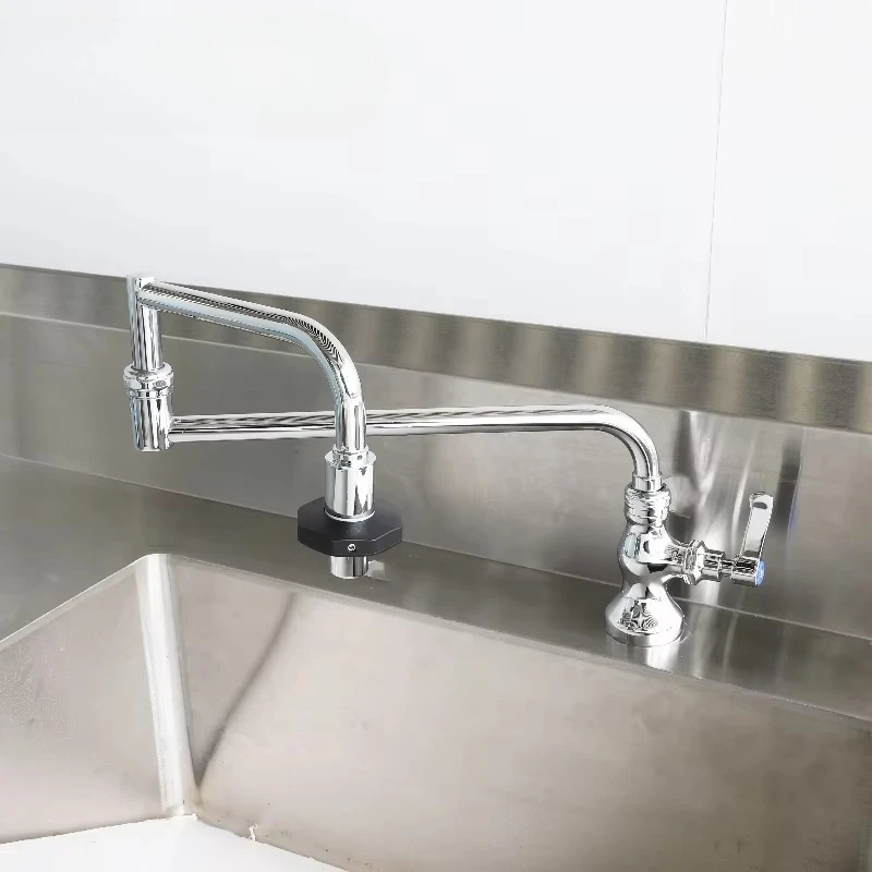 Pot Filler Folding Spout Single Cold Water Brass Deck Mounted Pot Filler Faucet
Pot Filler Folding Spout Single Cold Water Brass Deck Mounted Pot Filler Faucet