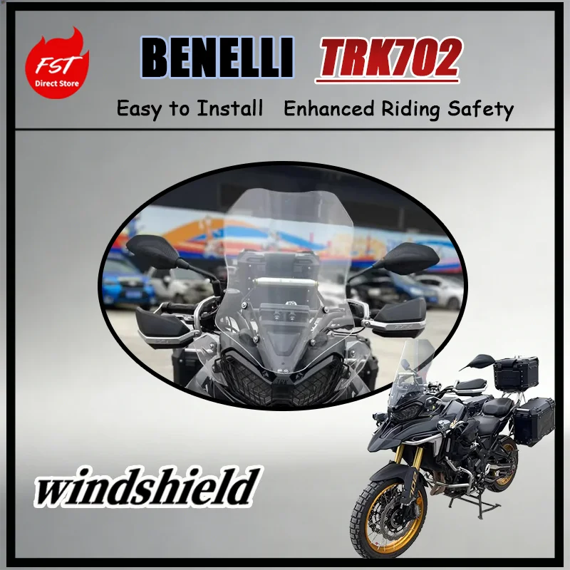 FOR Benelli TRK702/702X Exclusive Tall Windshield Wind Deflector Clear Full Wind And Rain Protection Motorcycle Accessory
FOR Benelli TRK702/702X Exclusive Tall Windshield Wind Deflector Clear Full Wind And Rain Protection Motorcycle Accessory