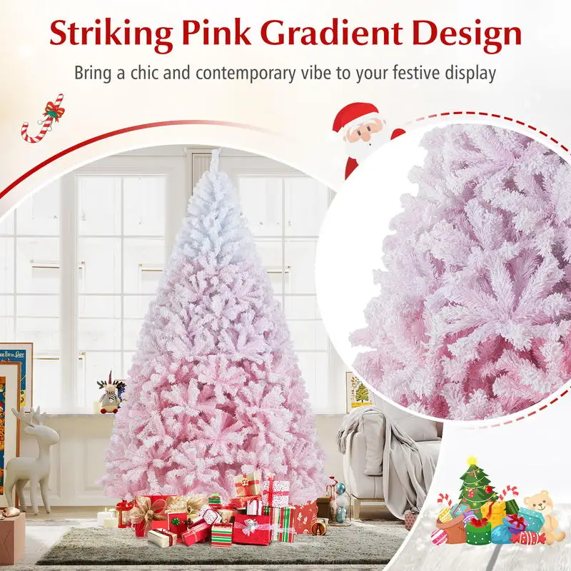 2025 New Artificial Christmas Tree with Folding Metal Stand and 456 Branch Tips-8 FT
2025 New Artificial Christmas Tree with Folding Metal Stand and 456 Branch Tips-8 FT