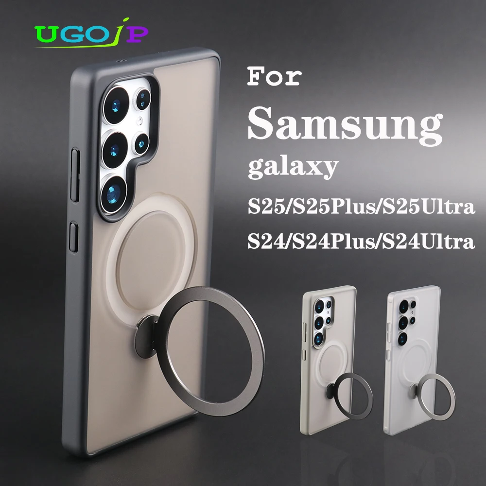 UGOjP Magnetic Case For Samsung Galaxy S25 Ultra S25+ Matte Phone Case For Galaxy S24 Ultra 360° Rotating Stand Protective Cover
UGOjP Magnetic Case For Samsung Galaxy S25 Ultra S25+ Matte Phone Case For Galaxy S24 Ultra 360° Rotating Stand Protective Cover