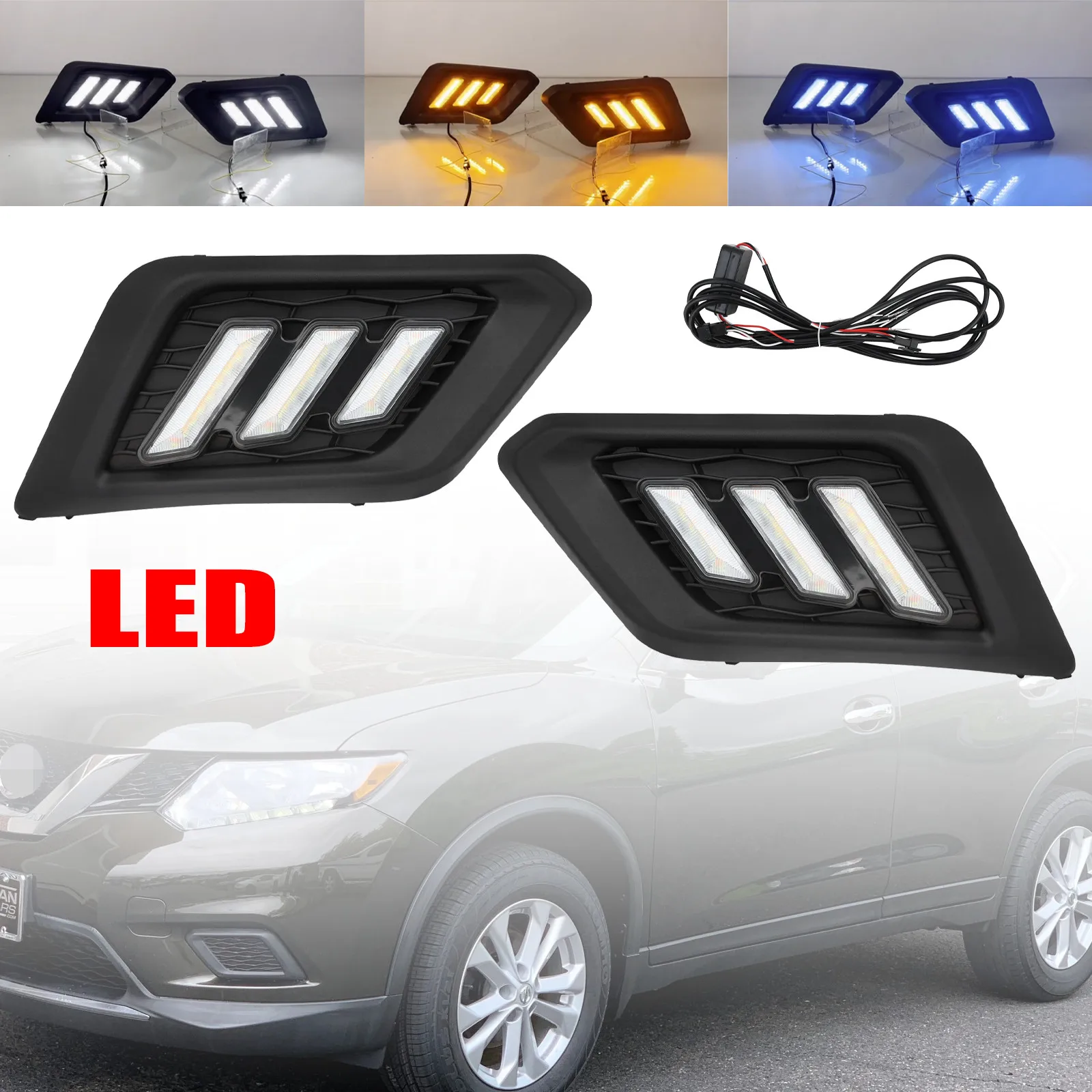 LED Fog Lights For 2014-2016 Nissan Rogue Front Bumper Fog Lamps DRL Left Right
LED Fog Lights For 2014-2016 Nissan Rogue Front Bumper Fog Lamps DRL Left Right