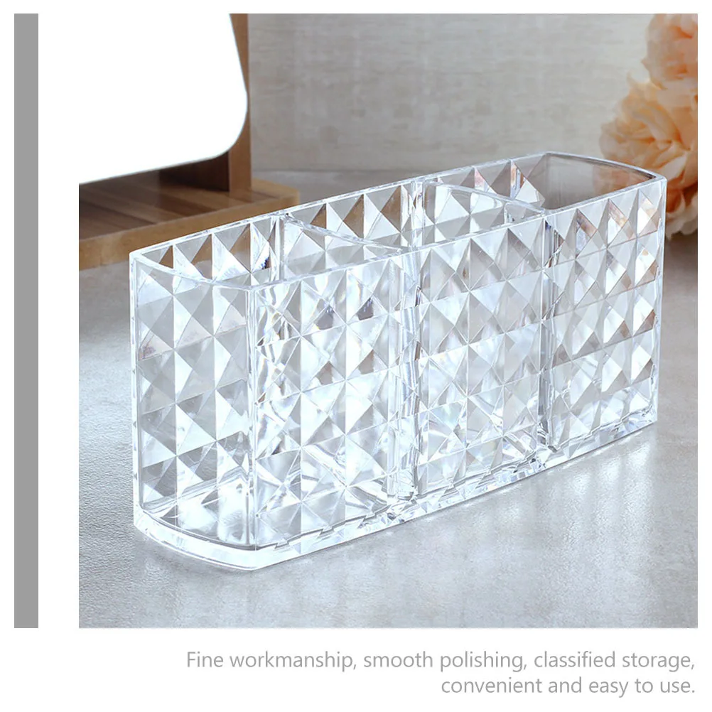 Diamond Grain 3 Grids Holder Storage Box for Makeup Brushes Lipsticks Stationery Bathroom Vanity Tabletop Organizer
Diamond Grain 3 Grids Holder Storage Box for Makeup Brushes Lipsticks Stationery Bathroom Vanity Tabletop Organizer