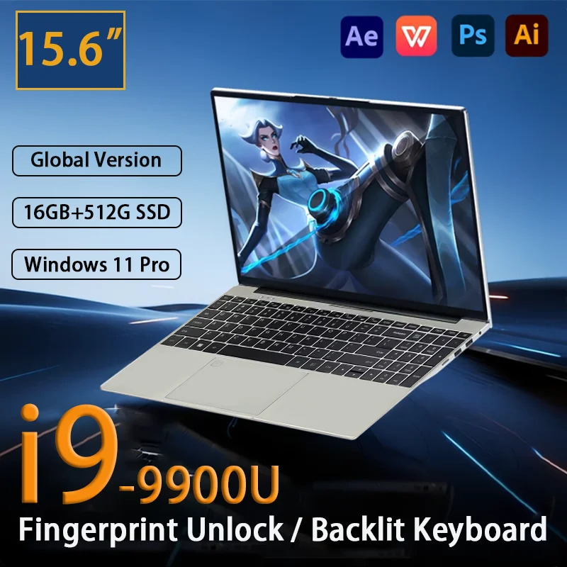 Portable 15.6 Inch Laptop Computer 16GB DDR4 1TB 2TB SSD Intel i9-9900U Notebook Windows 11 Laptops Office Study Game PC
Portable 15.6 Inch Laptop Computer 16GB DDR4 1TB 2TB SSD Intel i9-9900U Notebook Windows 11 Laptops Office Study Game PC