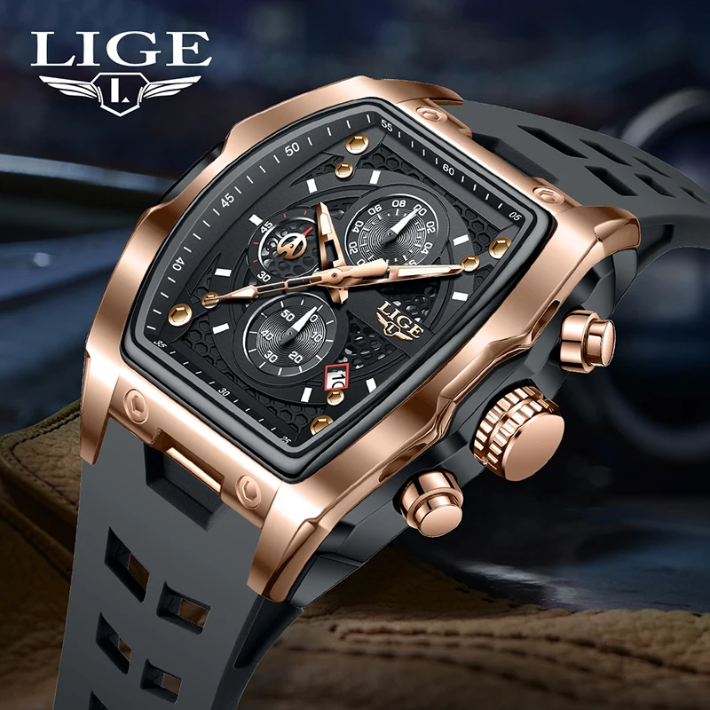 LIGE 2025 силиконовые модные деловые мужские часы в стиле милитари, спортивные кварцевые наручные часы с календарем, водонепроницаемые часы для мужчин, Reloj + BOX
LIGE 2025 силиконовые модные деловые мужские часы в стиле милитари, спортивные кварцевые наручные часы с календарем, водонепроницаемые часы для мужчин, Reloj + BOX