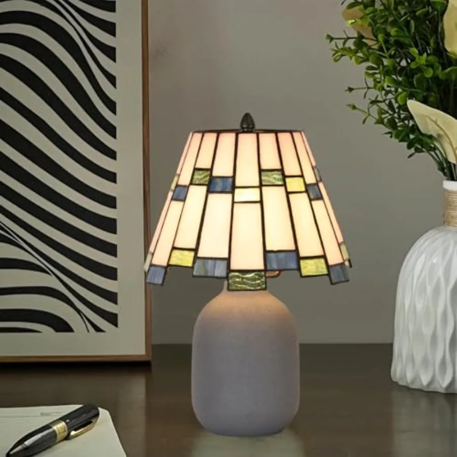 TL0017 Tiffany Style Table Lamp Stained Glass Desk Light Bedside Nightstand Lamp W7.7 X H11.6 Inch for Home Office LED Bulb Inc
TL0017 Tiffany Style Table Lamp Stained Glass Desk Light Bedside Nightstand Lamp W7.7 X H11.6 Inch for Home Office LED Bulb Inc
