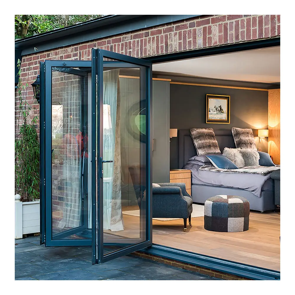 Household Panoramic Folding Door Hidden Track Design Silent Accordion Doors Patio Aluminium Double Tempered Glazed Bifold Doors
Household Panoramic Folding Door Hidden Track Design Silent Accordion Doors Patio Aluminium Double Tempered Glazed Bifold Doors