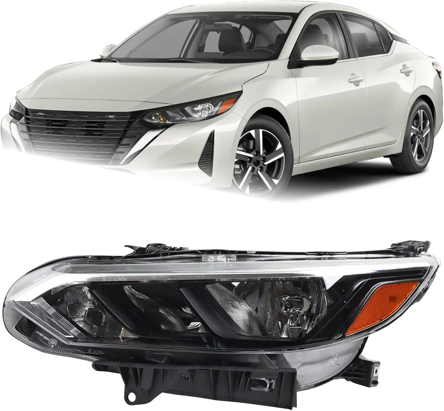 Car Left Halogen Headlight for 2024 2025 Nissan Sentra S/SV Headlamp Assembly W/o Bulbs NI2502302 26060-6LY0A 260606LY0A
Car Left Halogen Headlight for 2024 2025 Nissan Sentra S/SV Headlamp Assembly W/o Bulbs NI2502302 26060-6LY0A 260606LY0A