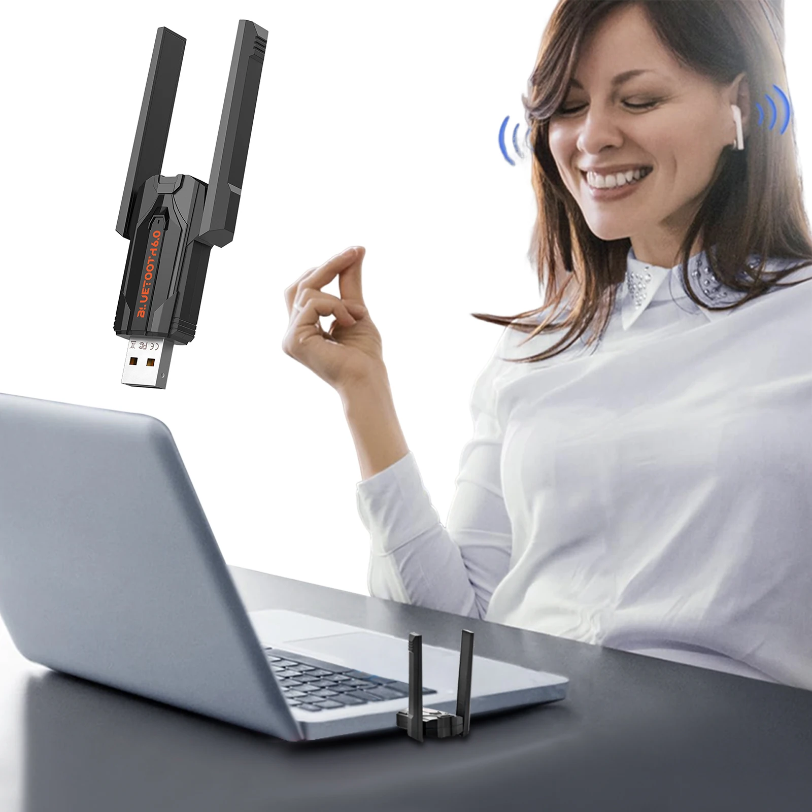 BT 6.0 Dongle Receiver for PC BT 6.0 Adapter Reconnect 7 Devices Simultaneously for Keyboard/Mouse/Headphone/Speakers/Printer
BT 6.0 Dongle Receiver for PC BT 6.0 Adapter Reconnect 7 Devices Simultaneously for Keyboard/Mouse/Headphone/Speakers/Printer