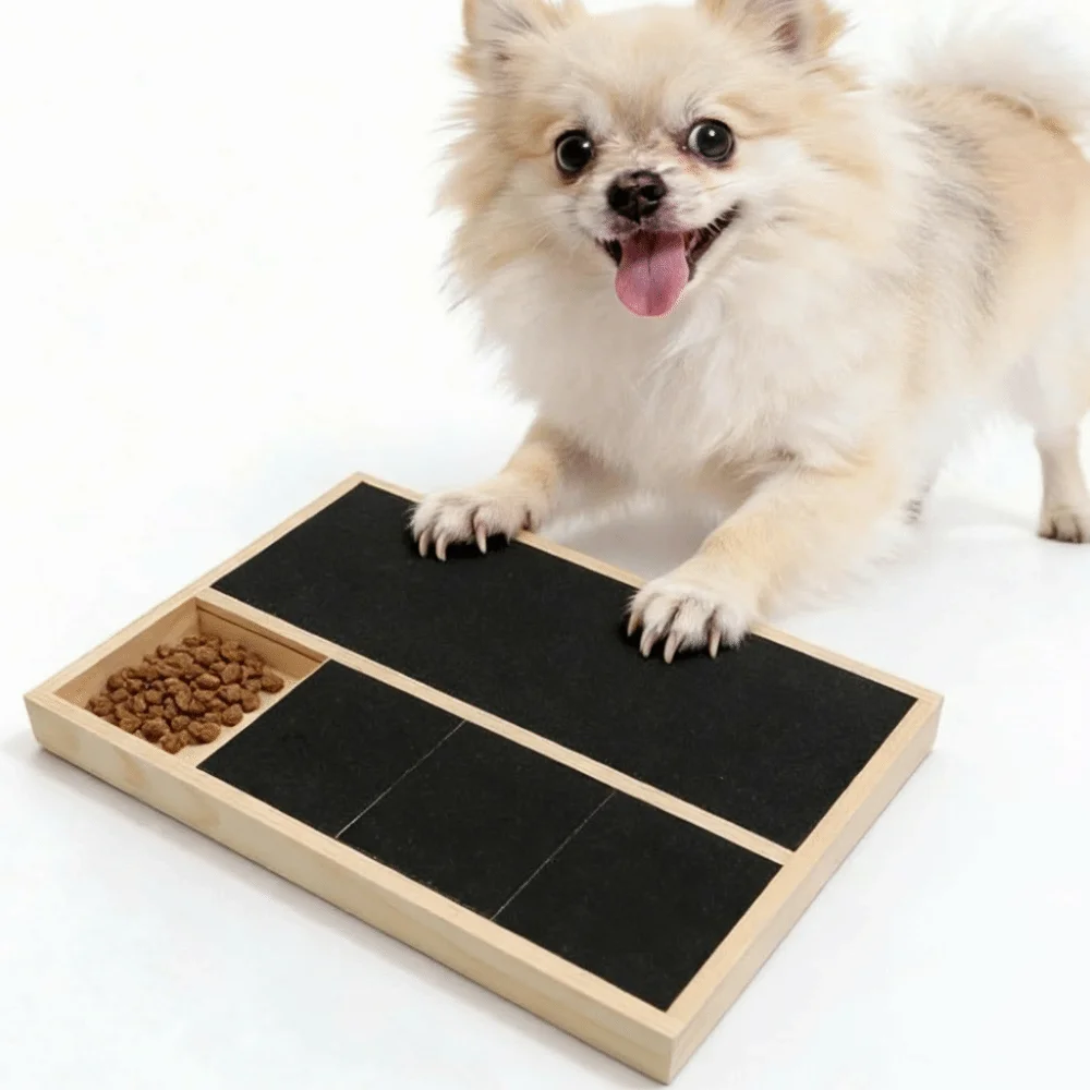 Wooden Dog Scratch Board Wear-resistant Built-in Treat Box Drawer Snack Box Movable Dog Nail File Board Pet Grooming
Wooden Dog Scratch Board Wear-resistant Built-in Treat Box Drawer Snack Box Movable Dog Nail File Board Pet Grooming