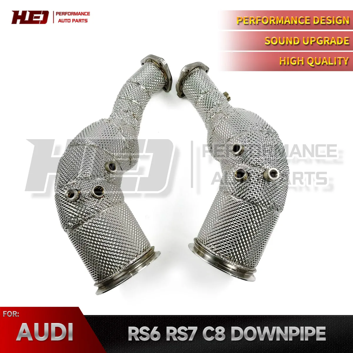 Car Exhaust Pipes Downpipe for 2021-2025 RS6 Rs7 C8 4.0T Free High Flow Pipes for Exhaust System with Thermal Insulation
Car Exhaust Pipes Downpipe for 2021-2025 RS6 Rs7 C8 4.0T Free High Flow Pipes for Exhaust System with Thermal Insulation