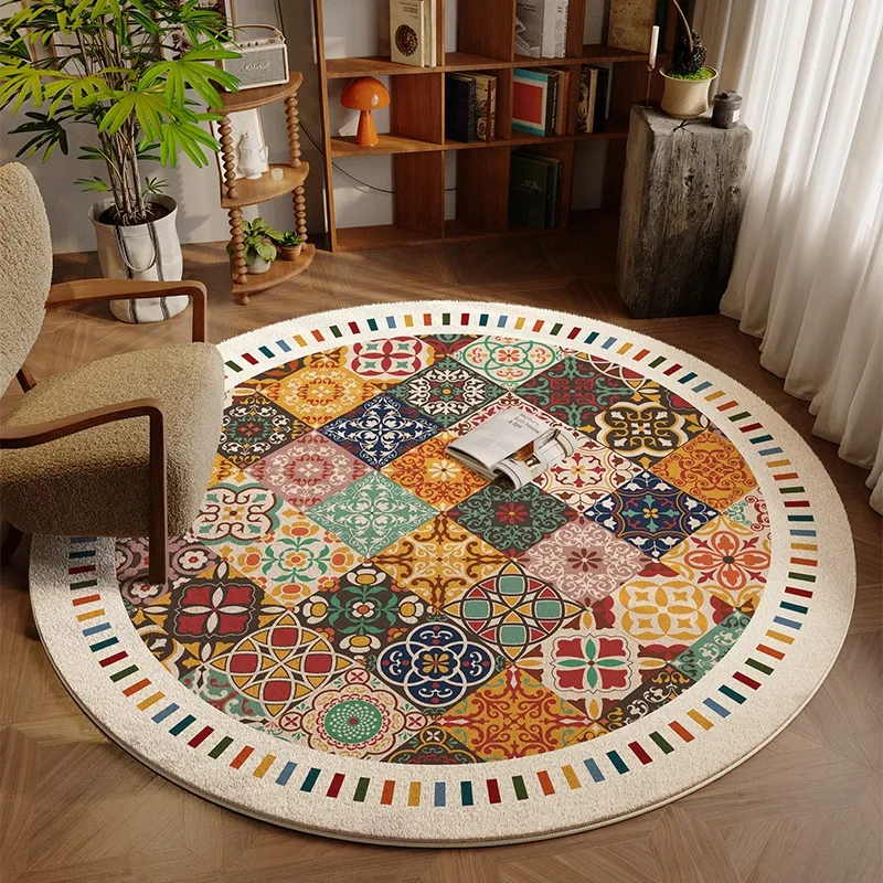 Round Living Room Carpet American Retro Carpets for Bedroom Rug Bedside Floor Mat Modern Creative Minimalist Home Decor Rugs
Round Living Room Carpet American Retro Carpets for Bedroom Rug Bedside Floor Mat Modern Creative Minimalist Home Decor Rugs