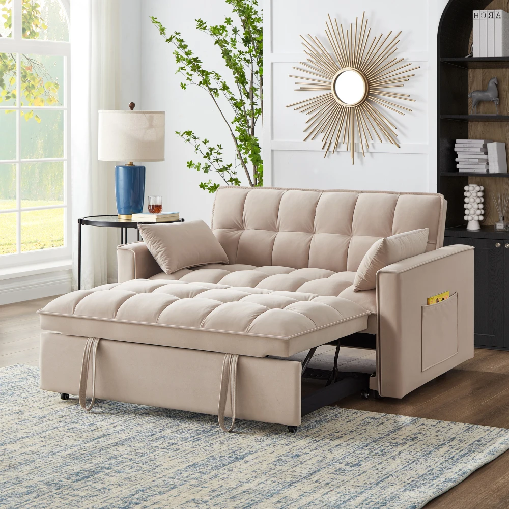 4 in1 loveseat sofa bed with handrails and storage bags, convertible loveseat, taupe multifunctional tufted out sofa bed
4 in1 loveseat sofa bed with handrails and storage bags, convertible loveseat, taupe multifunctional tufted out sofa bed