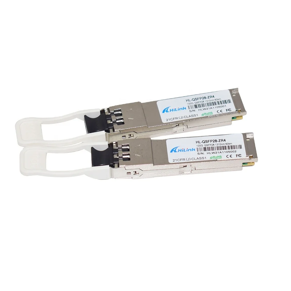 High Quality 100G QSFP28 ZR4 60KM EML+PIN LWDM4 1295-1304NM Transceiver Module LC Connector Undirectional Monomode Transceiver
High Quality 100G QSFP28 ZR4 60KM EML+PIN LWDM4 1295-1304NM Transceiver Module LC Connector Undirectional Monomode Transceiver
