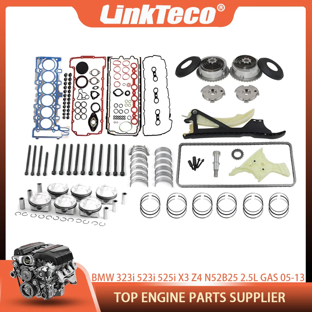 Head Gasket Set Timing Chain Kit Piston For BMW E60 E61 E83 E85 E91 E92 323i 323Xi 325Xi 523i 525i X3 Z4 N52B25 2.5L GAS 05-13
Head Gasket Set Timing Chain Kit Piston For BMW E60 E61 E83 E85 E91 E92 323i 323Xi 325Xi 523i 525i X3 Z4 N52B25 2.5L GAS 05-13