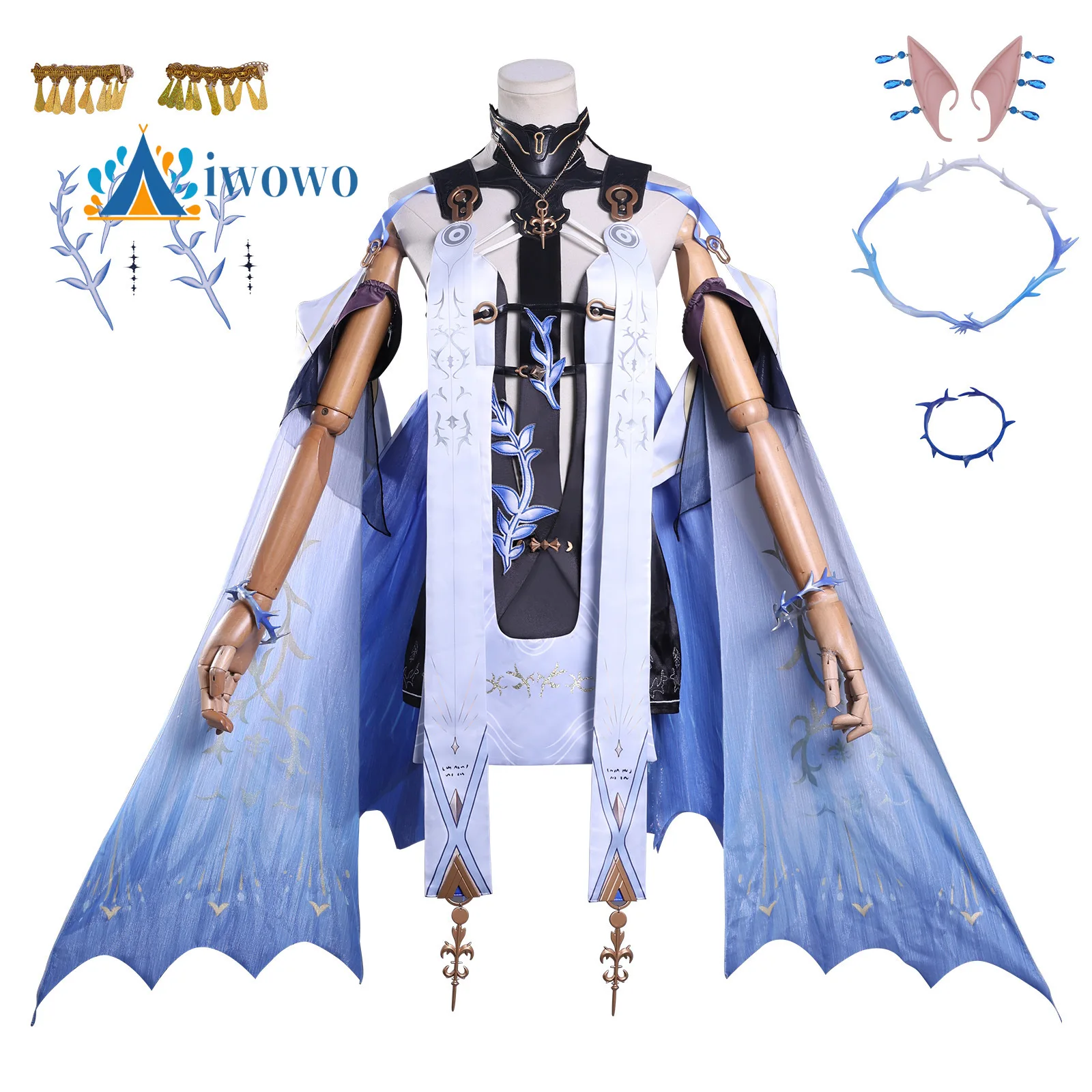 Wuthering Wave Cartethyia Cosplay Costume Elf Ears Headwear Wig Dress Set Game Clothes Women Halloween Party Con Fancy Outfits
Wuthering Wave Cartethyia Cosplay Costume Elf Ears Headwear Wig Dress Set Game Clothes Women Halloween Party Con Fancy Outfits