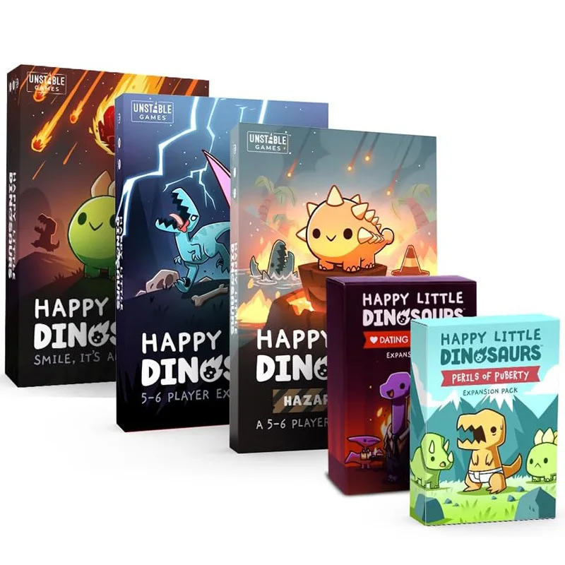 English Version Happy Little Dinosaurs - A Strategic Board & Card Game for All Ages
English Version Happy Little Dinosaurs - A Strategic Board & Card Game for All Ages
