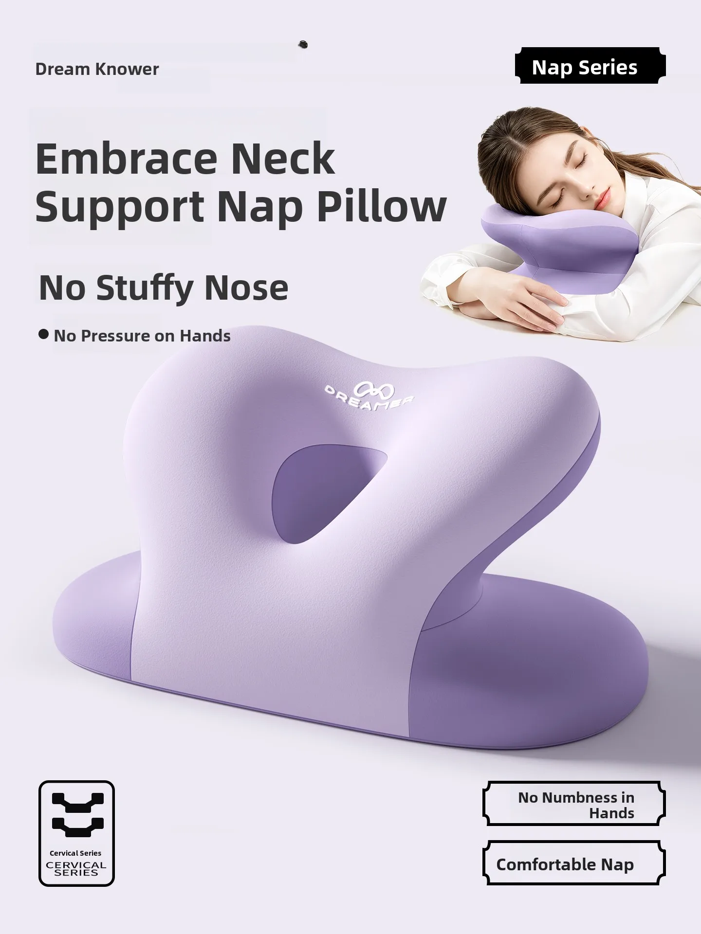 Zhimengren Office Nap Pillow Student Desk Sleep Aid Memory Foam Neck Support Unique Shape Pure Color for Office Workers
Zhimengren Office Nap Pillow Student Desk Sleep Aid Memory Foam Neck Support Unique Shape Pure Color for Office Workers