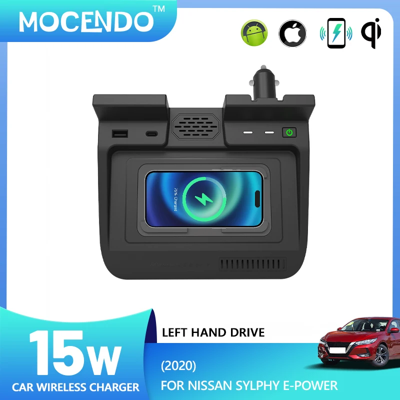 Car QI Wireless Charger For Nissan Sylphy E-POWER 2020-2024 15W Fast Phone Charger Charging Pad Panel Accessories 
Car QI Wireless Charger For Nissan Sylphy E-POWER 2020-2024 15W Fast Phone Charger Charging Pad Panel Accessories