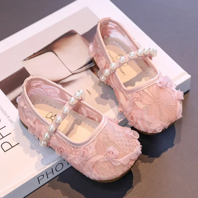 Girls Flat Shoes Mesh Lace Flowers 2025 New Kids Princess Shoes Non-slip Breathable Girls Fashion Shoes Round Toes Soft sweet
Girls Flat Shoes Mesh Lace Flowers 2025 New Kids Princess Shoes Non-slip Breathable Girls Fashion Shoes Round Toes Soft sweet