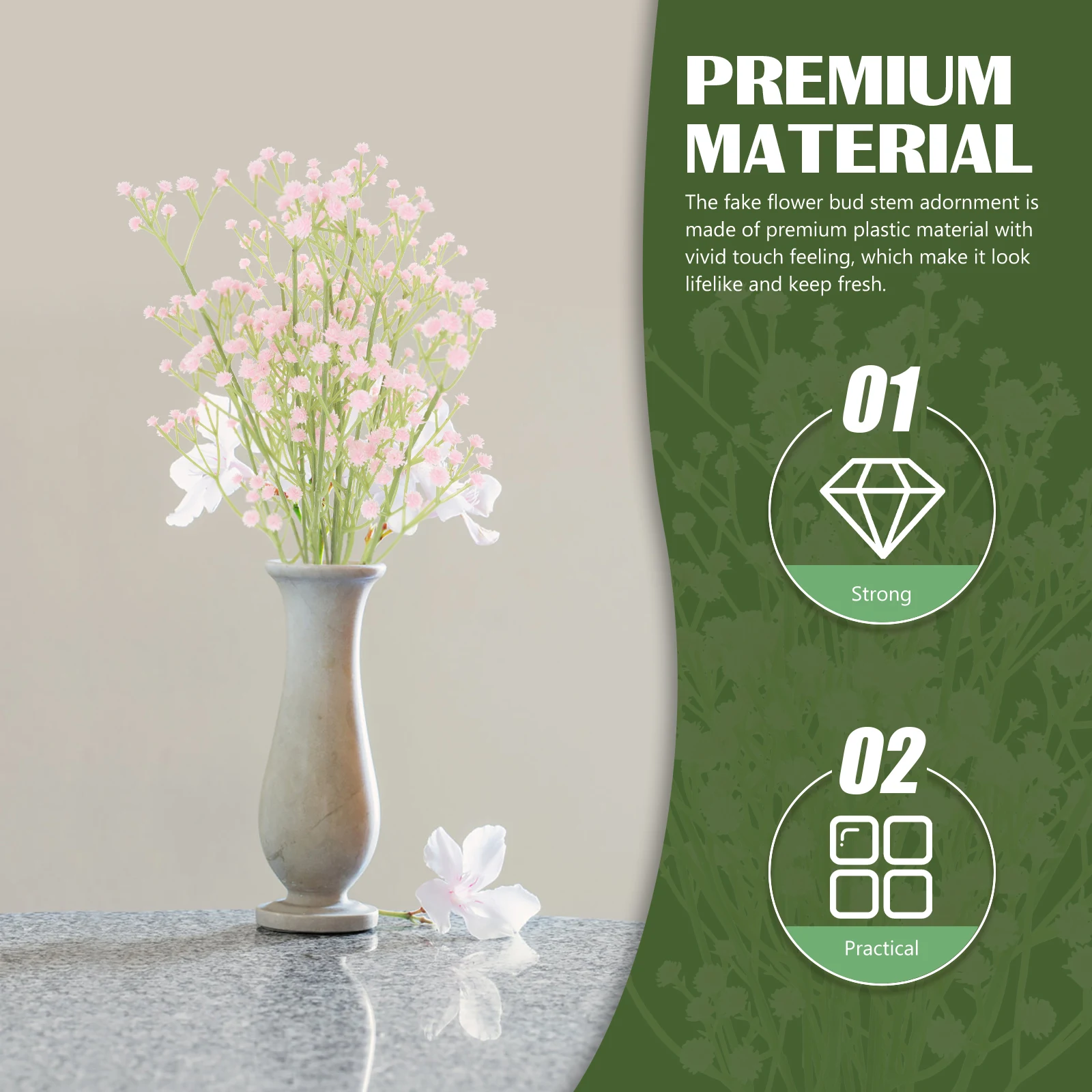 4pcs Artificial Flowers Realistic Gypsophila Bulk Wedding Decor Dried Baby's Breath Plastic Home Office Bedroom Living Room
4pcs Artificial Flowers Realistic Gypsophila Bulk Wedding Decor Dried Baby's Breath Plastic Home Office Bedroom Living Room