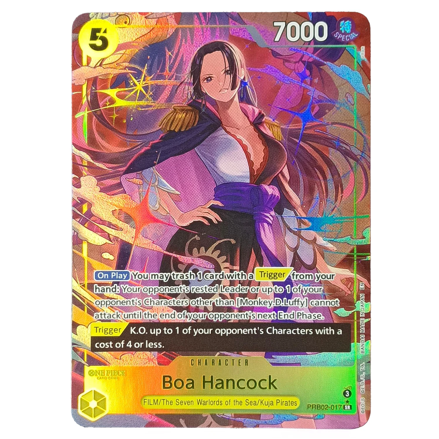 OPCG English BOA Hancock Card Textured Foil Card Anime Collectible Cards Proxy Cards
OPCG English BOA Hancock Card Textured Foil Card Anime Collectible Cards Proxy Cards