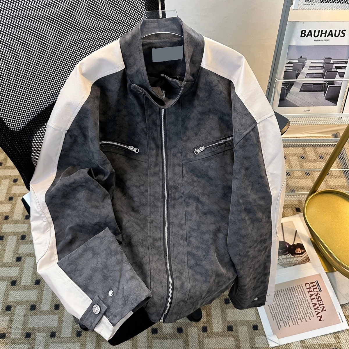 Ретро-куртка из искусственной кожи в американском стиле для мужчин и женщин, весна-осень, с воротником-стойкой, в стиле бейсбол, с лоскутным дизайном, матовая отделка
Ретро-куртка из искусственной кожи в американском стиле для мужчин и женщин, весна-осень, с воротником-стойкой, в стиле бейсбол, с лоскутным дизайном, матовая отделка