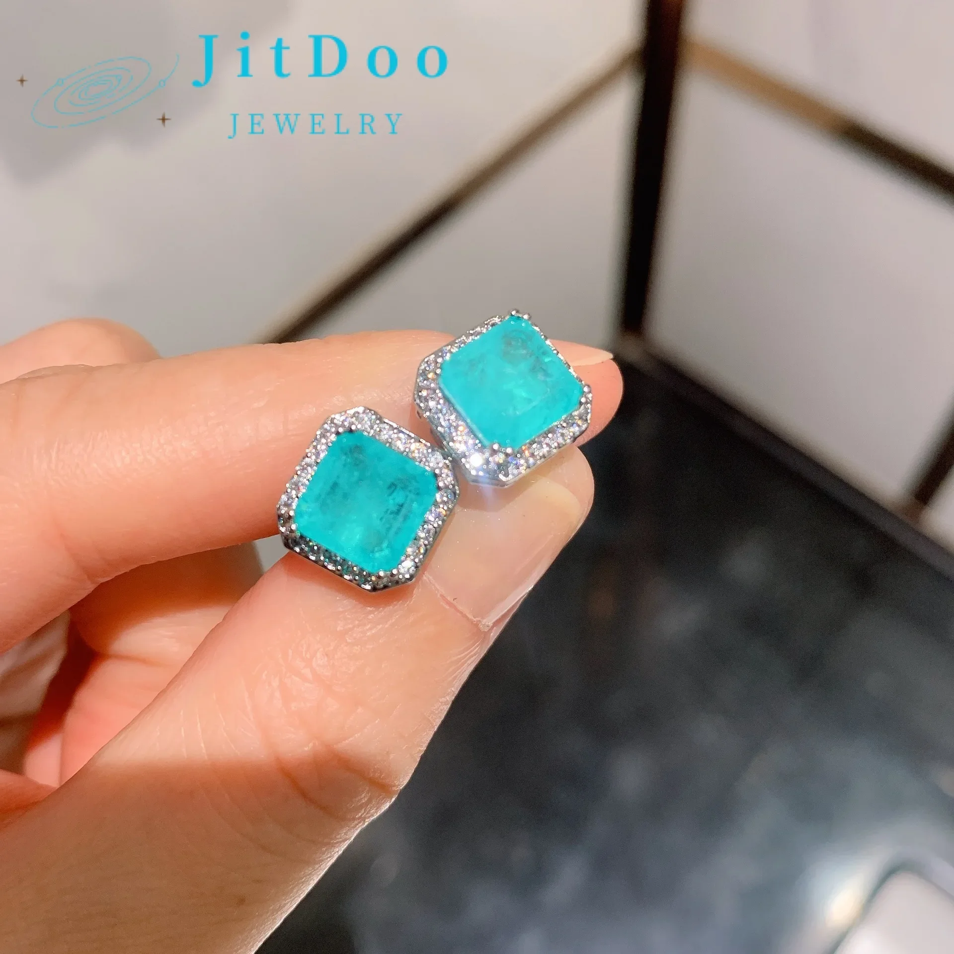 JitDoo Vintage Stering Silver 925 Earrings Lab Gemstone Emerald Paraiba Tourmaline Turquoise Earrings for Women Fine Jewelry
JitDoo Vintage Stering Silver 925 Earrings Lab Gemstone Emerald Paraiba Tourmaline Turquoise Earrings for Women Fine Jewelry