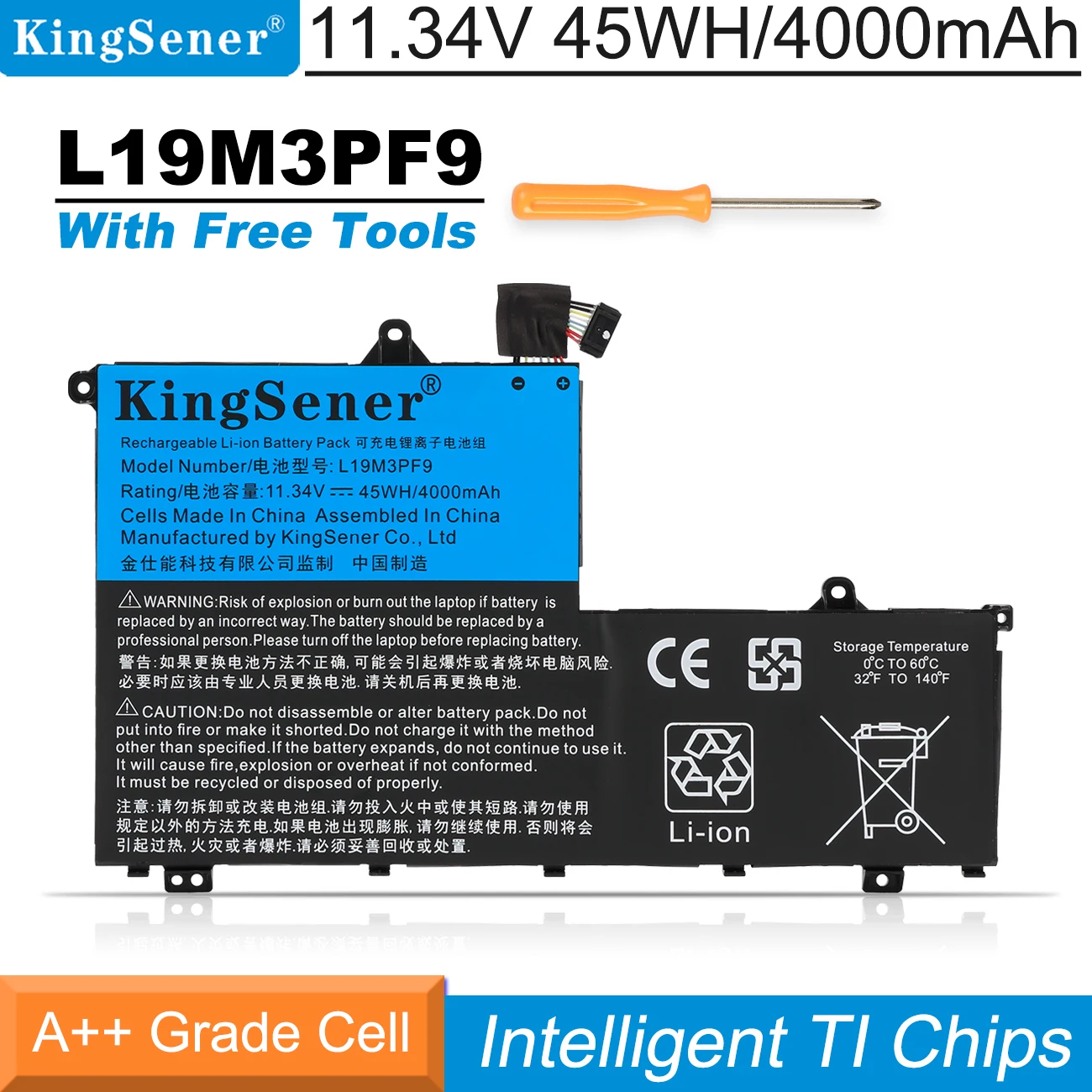 Kingsener L19M3PF9 L19C3PF9 L19M3PF1 L19C3PF1 Battery For Lenovo ThinkBook 14-IML 20RV 14-IIL 20SL 15-IML 20RW 15-IIL Series
Kingsener L19M3PF9 L19C3PF9 L19M3PF1 L19C3PF1 Battery For Lenovo ThinkBook 14-IML 20RV 14-IIL 20SL 15-IML 20RW 15-IIL Series