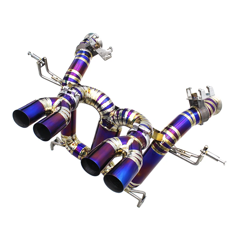 YD Titanium Catback Exhaust For Lamborghini Revuelto V12 6.5L 2023-2025 Titanium Exhaust Pipe With Purple Color
YD Titanium Catback Exhaust For Lamborghini Revuelto V12 6.5L 2023-2025 Titanium Exhaust Pipe With Purple Color