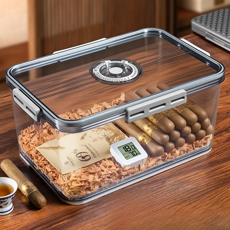 CIGARLOONG Portable Large Capacity Humidification Sealed Storage Box Professional Cigar Case for Traveling Smooth Surface
CIGARLOONG Portable Large Capacity Humidification Sealed Storage Box Professional Cigar Case for Traveling Smooth Surface