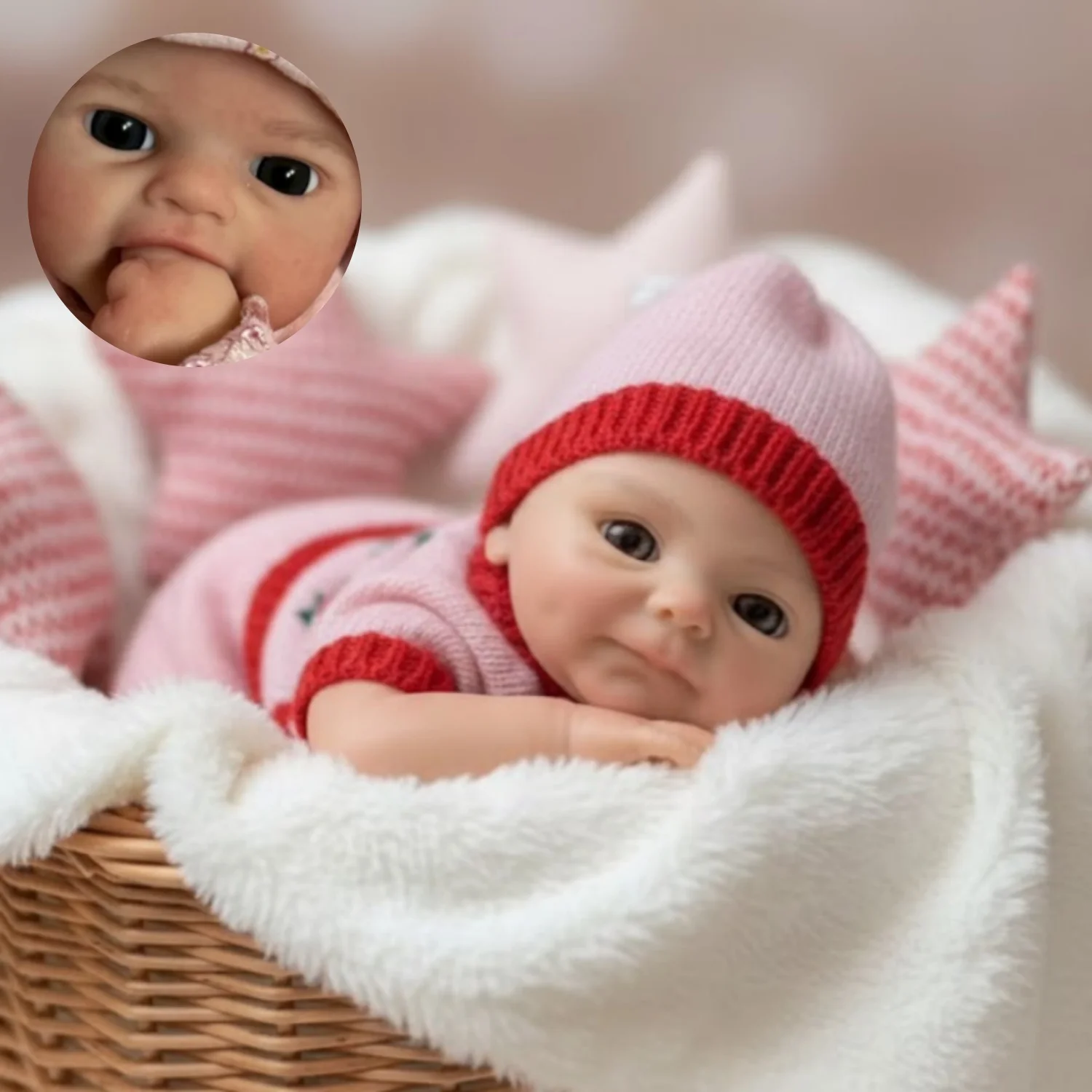 13inch Silicone bebe Smily Girl, Full Slicone Reborn Doll Realistic Newborn Baby Doll Toy For Gifts Muñeca Reborn
13inch Silicone bebe Smily Girl, Full Slicone Reborn Doll Realistic Newborn Baby Doll Toy For Gifts Muñeca Reborn