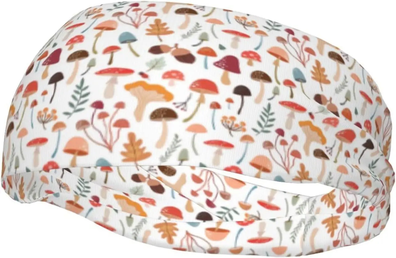 Cute Mushroom Print Sports Headband & Sweatband for Women Men Soft Stretchy Headbands for Running, Gym, Yoga
Cute Mushroom Print Sports Headband & Sweatband for Women Men Soft Stretchy Headbands for Running, Gym, Yoga