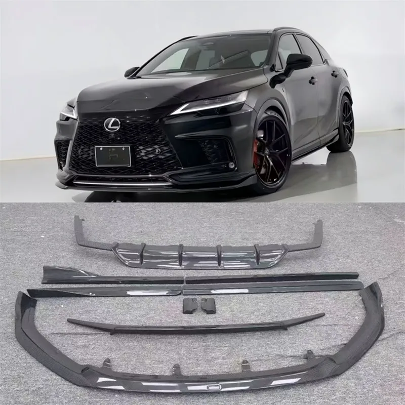For Lexus RX500 RX500H 2023+ Real Carbon Fiber Bumper Front Lip Rear Diffuser Side Skirts Tail Wing Spoiler Accessories Body Kit
For Lexus RX500 RX500H 2023+ Real Carbon Fiber Bumper Front Lip Rear Diffuser Side Skirts Tail Wing Spoiler Accessories Body Kit