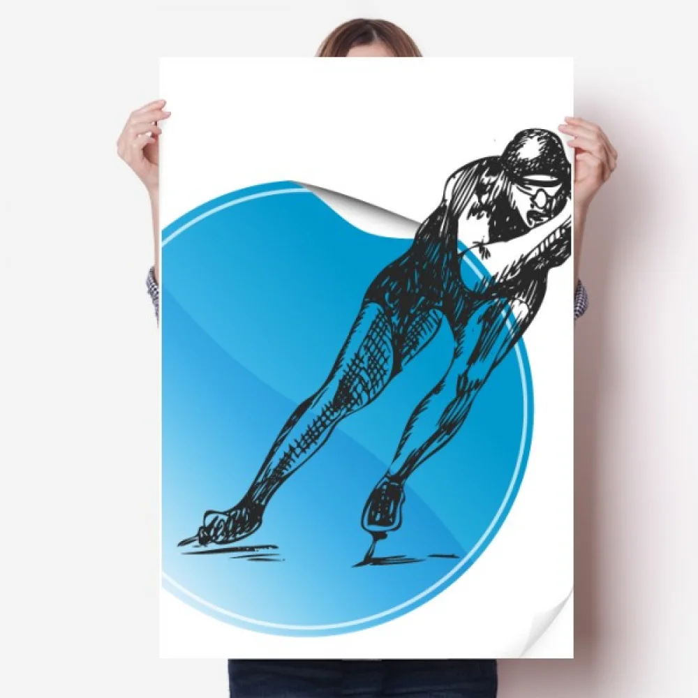 Winter Sport Skating Blue Watercolor Sticker Decoration Poster Playbill Wallpaper Window Decal
Winter Sport Skating Blue Watercolor Sticker Decoration Poster Playbill Wallpaper Window Decal