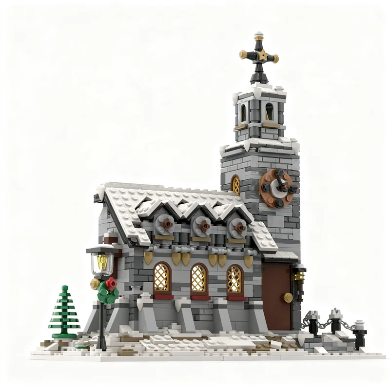 1074PCS City Hot Selling Street View Moc Little Winter Church Model DIY Creative Ideas Child Toy Assembly Puzzle Birthday Gift
1074PCS City Hot Selling Street View Moc Little Winter Church Model DIY Creative Ideas Child Toy Assembly Puzzle Birthday Gift