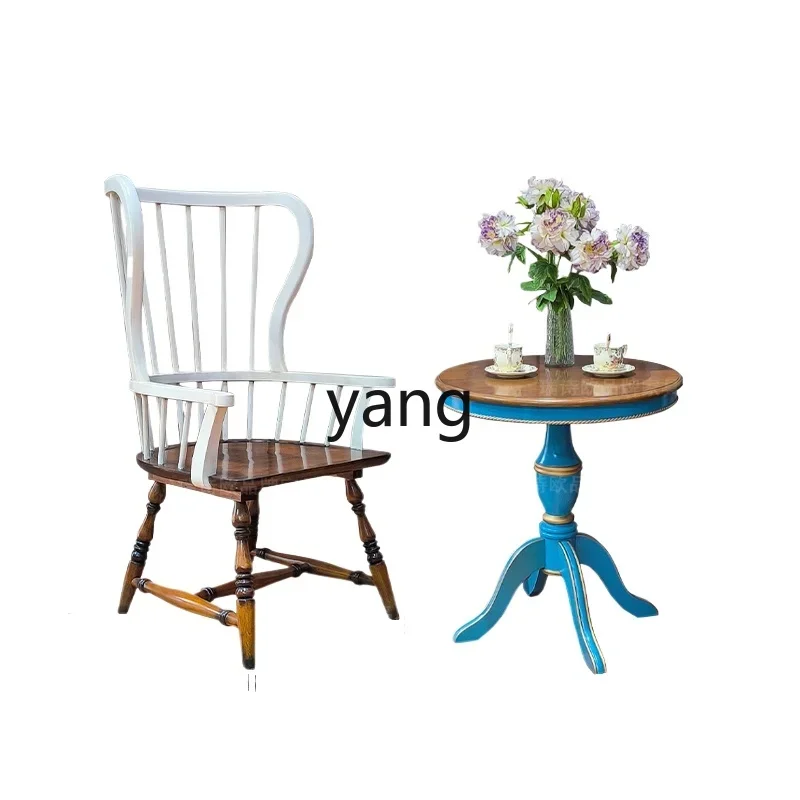 LMM retro dining chair solid wood coffee table corner combination old balcony leisure chair hollow
LMM retro dining chair solid wood coffee table corner combination old balcony leisure chair hollow