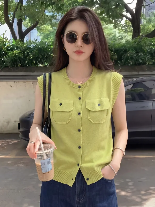 Yellow Green Knitted Short Sleeve Shirt Women's Summer New Style Big Size Fashionable Youthful Top Shoulder Width Regular
Yellow Green Knitted Short Sleeve Shirt Women's Summer New Style Big Size Fashionable Youthful Top Shoulder Width Regular