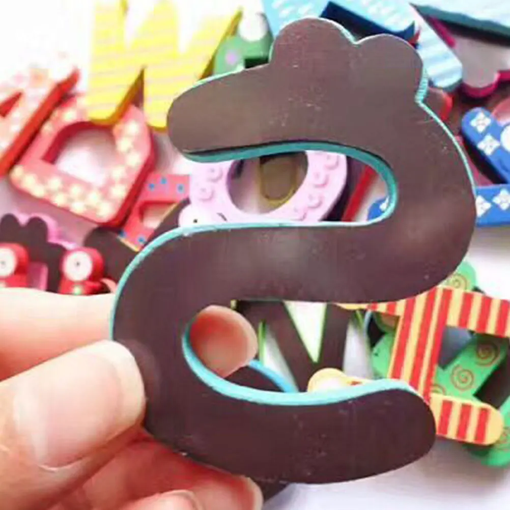 26Pcs Magnetic Wooden Alphabet Letters Fridge Magnets Cartoon Shape for Refrigerator Office Whiteboard DIY Decoration Sticker
26Pcs Magnetic Wooden Alphabet Letters Fridge Magnets Cartoon Shape for Refrigerator Office Whiteboard DIY Decoration Sticker
