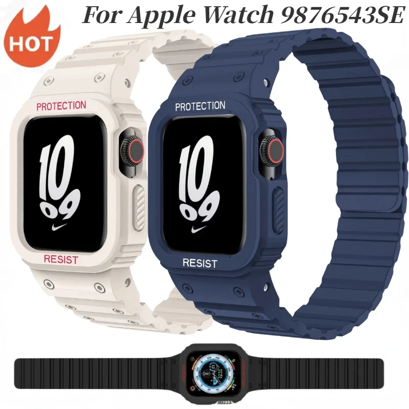 Silicone Strap For Apple Watch Ultra2 49mm 9 8 7 45mm 41mm Magnetic Band Bracelet Wristband For iWatch 6 5 4 3 SE 44mm 40mm Belt
Silicone Strap For Apple Watch Ultra2 49mm 9 8 7 45mm 41mm Magnetic Band Bracelet Wristband For iWatch 6 5 4 3 SE 44mm 40mm Belt