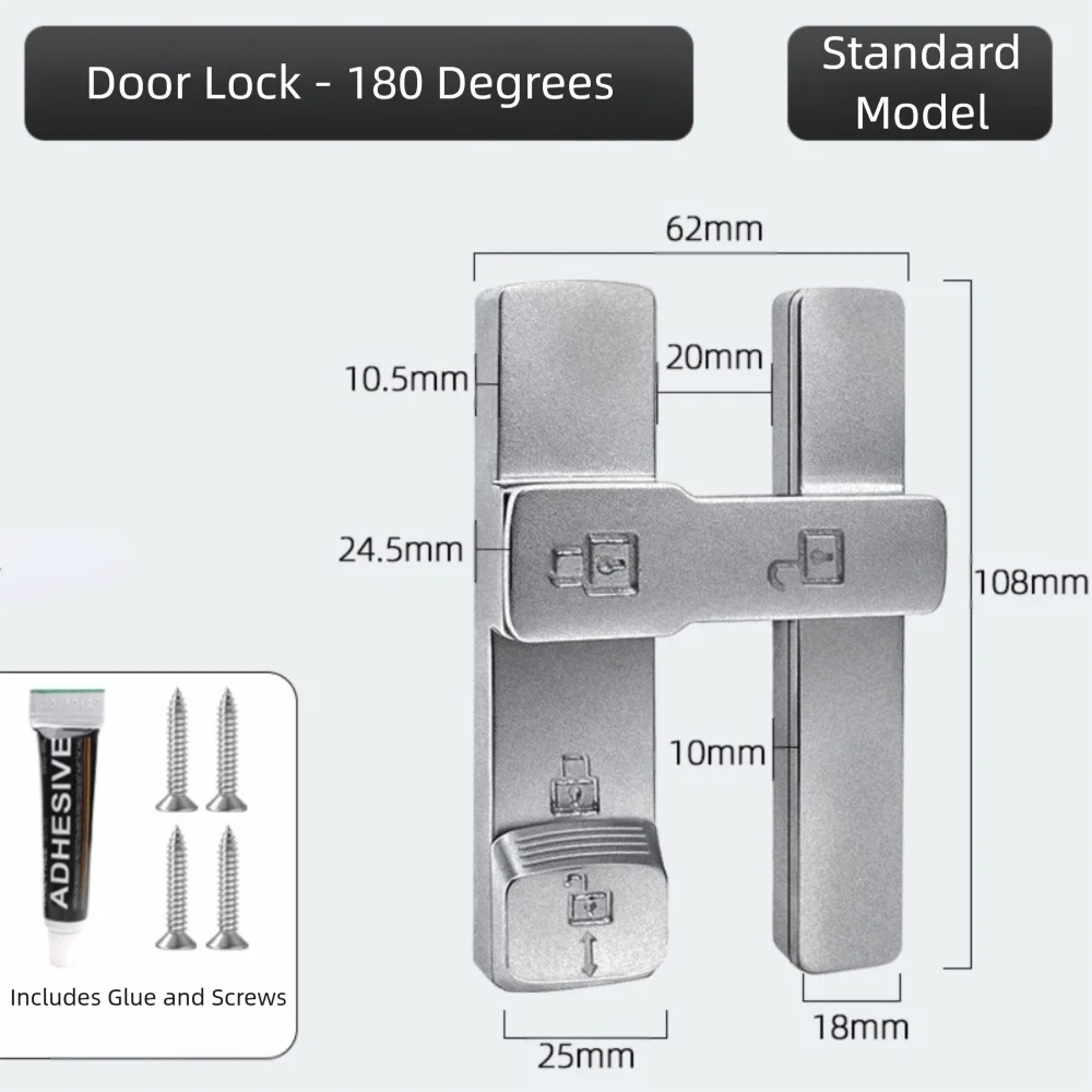 Фурнитура, светящаяся дверная пряжка из цинкового сплава, светящаяся дверная защелка без перфорации, 180-градусный замок для раздвижной двери, раздвижная дверь
Фурнитура, светящаяся дверная пряжка из цинкового сплава, светящаяся дверная защелка без перфорации, 180-градусный замок для раздвижной двери, раздвижная дверь