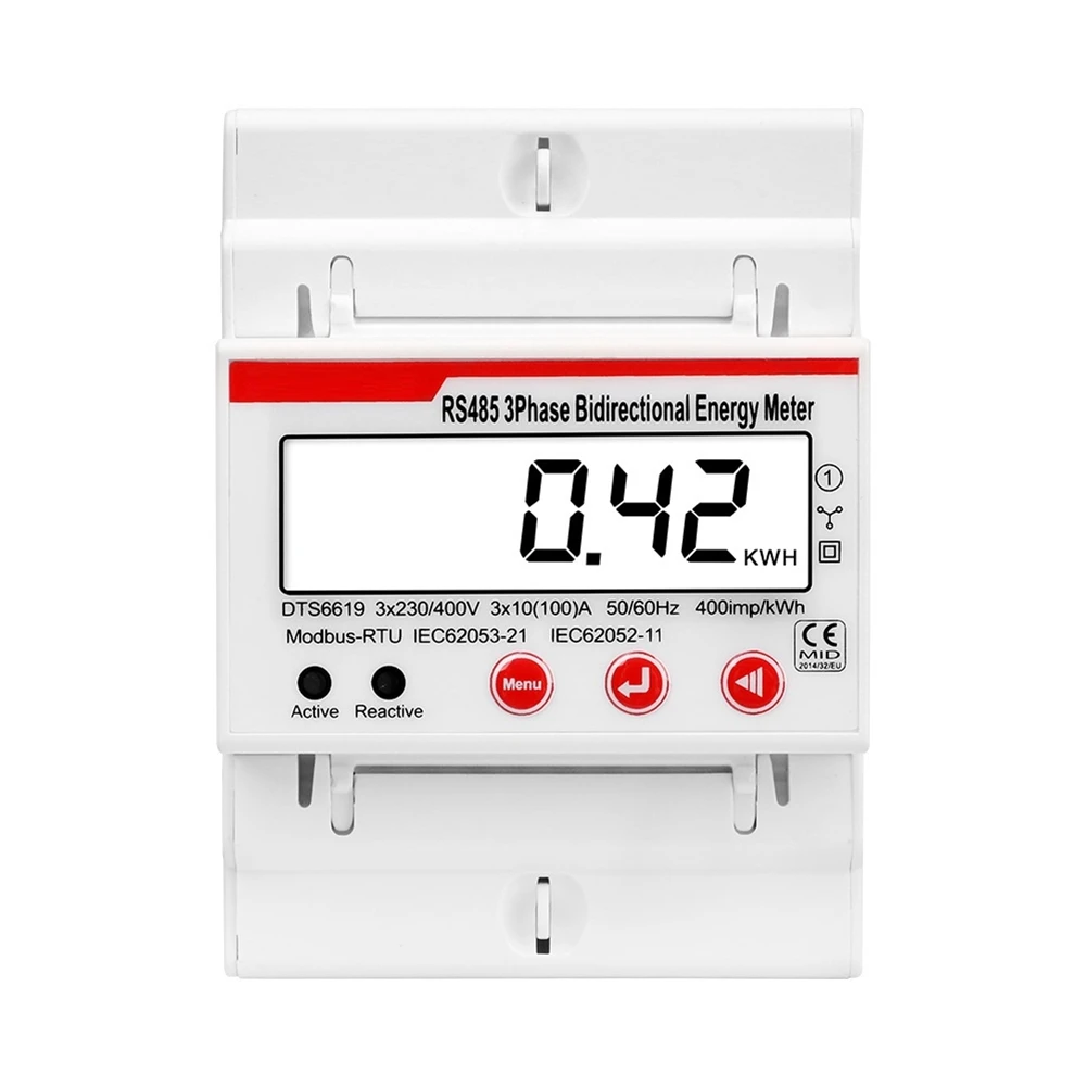 TFTP-3 Phase Bidirectional Photovoltaic Energy Meter RS485 Modbus DIN Rail KWH Voltage Current Power HZ Meters
TFTP-3 Phase Bidirectional Photovoltaic Energy Meter RS485 Modbus DIN Rail KWH Voltage Current Power HZ Meters