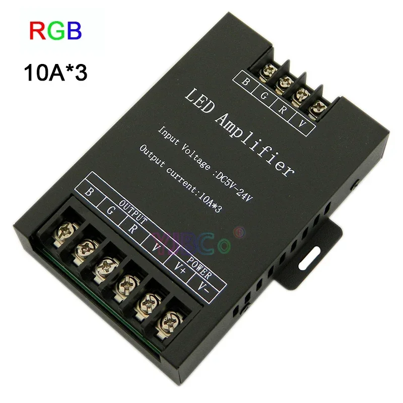 Iron/Aluminum shell 360W RGB LED strip Amplifier 5V 12V 24V DC Signal Repeater RGB Light Tape Controller
Iron/Aluminum shell 360W RGB LED strip Amplifier 5V 12V 24V DC Signal Repeater RGB Light Tape Controller