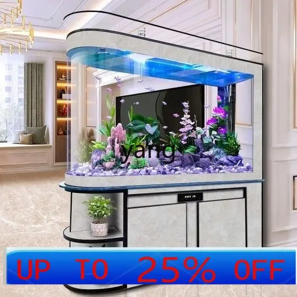 Lmm living room household entrance screen partition lazy water free floor bottom filter aquarium
Lmm living room household entrance screen partition lazy water free floor bottom filter aquarium