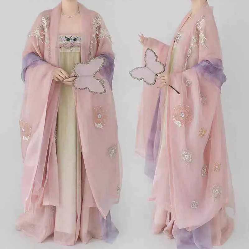 Hanfu Dress Women Chinese Traditional Embroidery Pink Hanfu Dress Female Halloween Fairy Cosplay Costume Party Dress Hanfu XL
Hanfu Dress Women Chinese Traditional Embroidery Pink Hanfu Dress Female Halloween Fairy Cosplay Costume Party Dress Hanfu XL
