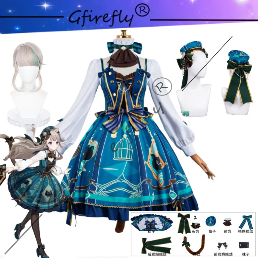 Game Genshin Impact Lynette Cosplay Costume Character Dress Wig Accessory Set Stage Performance Party Costume
Game Genshin Impact Lynette Cosplay Costume Character Dress Wig Accessory Set Stage Performance Party Costume