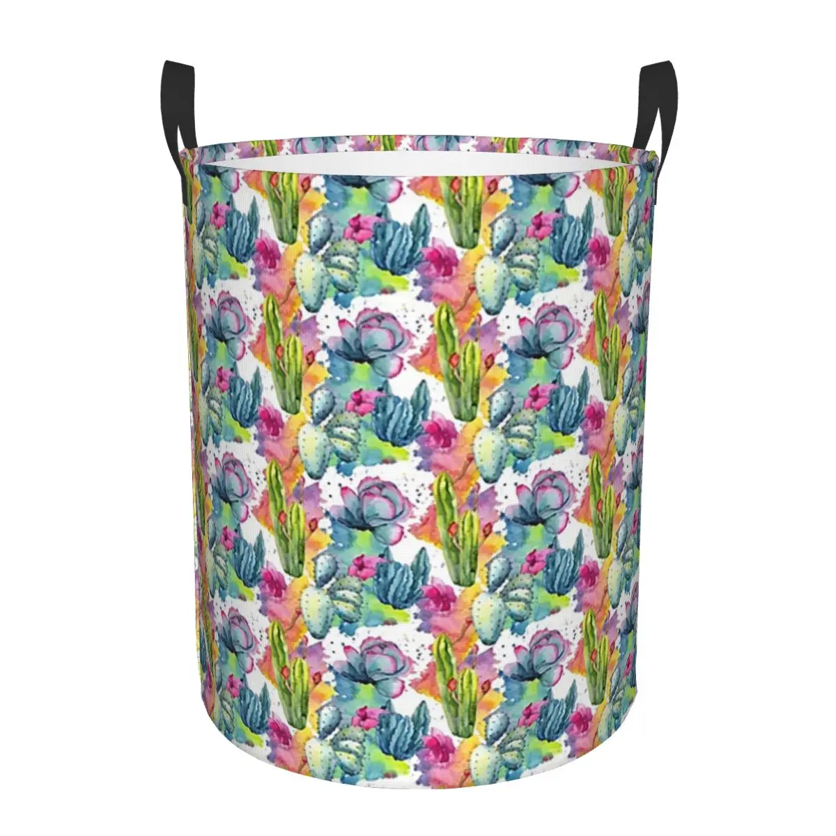 Exotic Wildflower Cactus Pattern Watercolor Style Stylish Dirty Laundry Baskets Folding Clothes Basket For Home Children's
Exotic Wildflower Cactus Pattern Watercolor Style Stylish Dirty Laundry Baskets Folding Clothes Basket For Home Children's