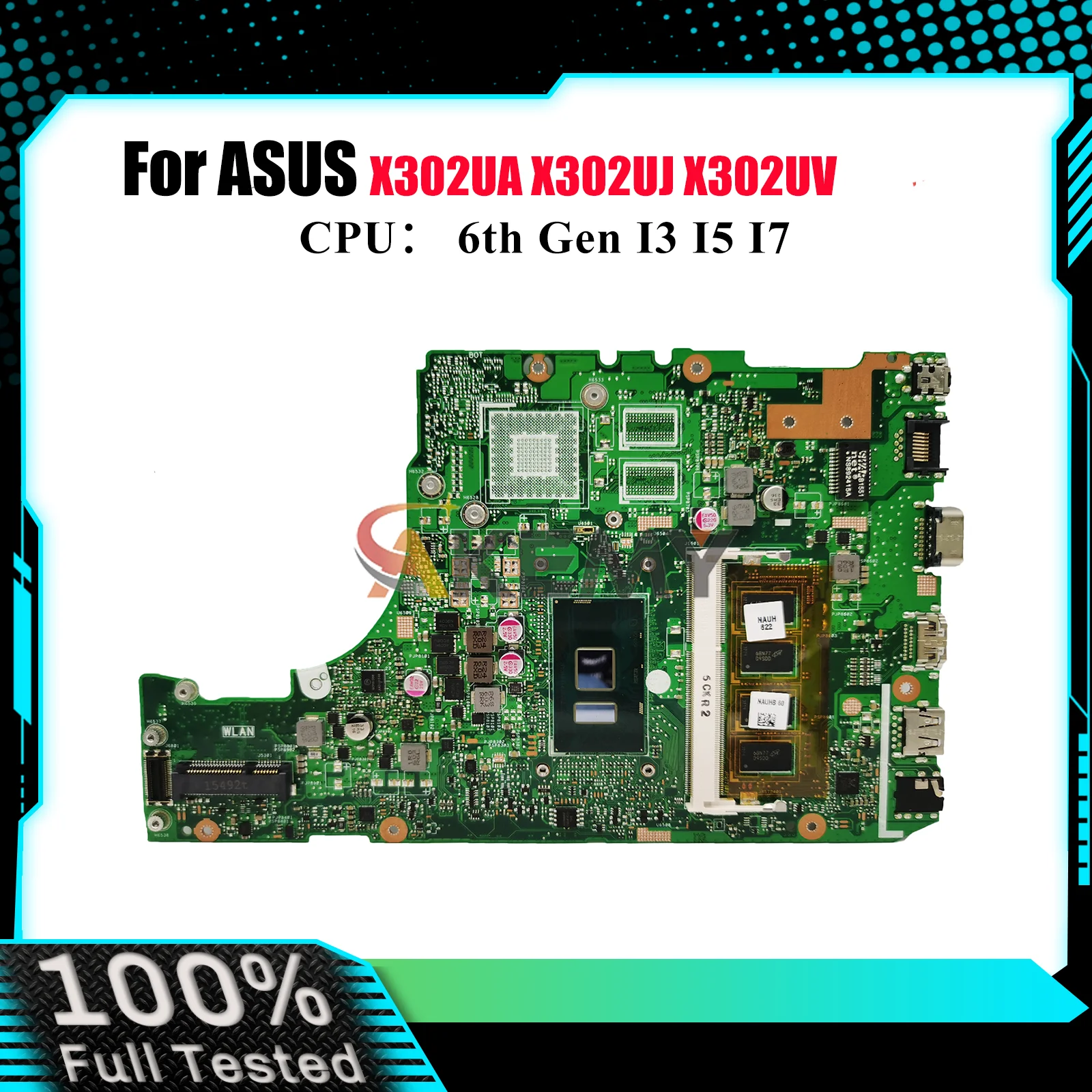 X302UA Laptop Motherboard For ASUS VivoBook X302UJ X302U X302UA X302UV Notebook Mainboard With I3 I5 I7 CPU 100% tests OK stk
X302UA Laptop Motherboard For ASUS VivoBook X302UJ X302U X302UA X302UV Notebook Mainboard With I3 I5 I7 CPU 100% tests OK stk