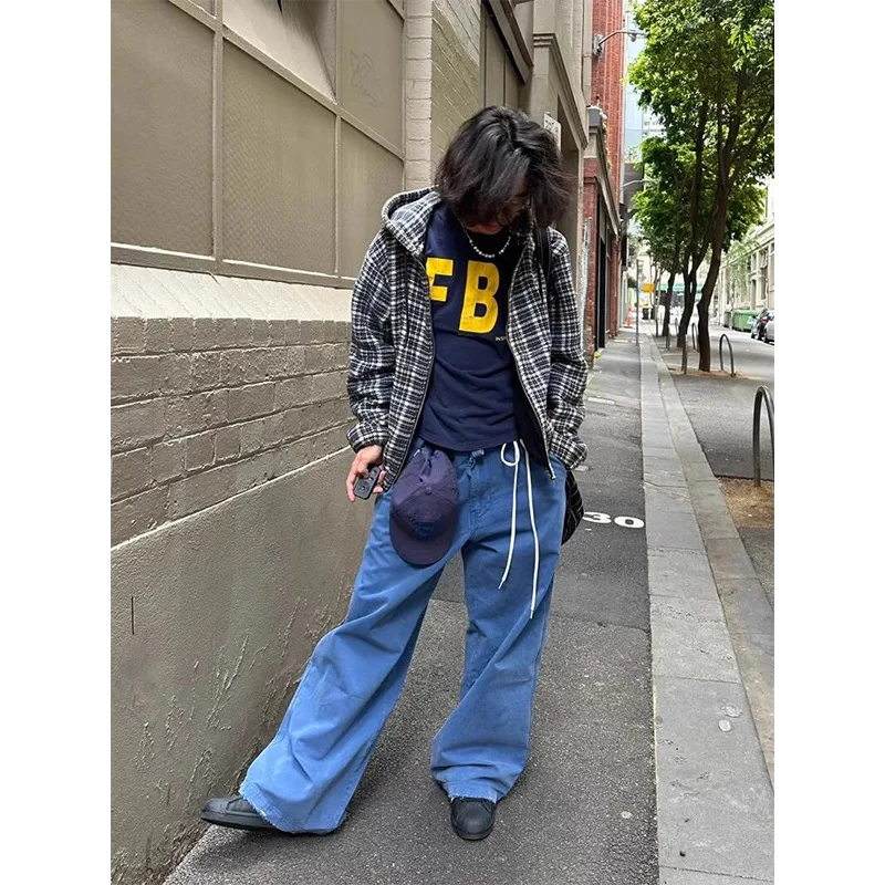 Firmranch 2025 Vintage Washed Popular Retro Blue Baggy Casual Pants For Men Women Distressed Wide Leg Jeans Streetwear
Firmranch 2025 Vintage Washed Popular Retro Blue Baggy Casual Pants For Men Women Distressed Wide Leg Jeans Streetwear